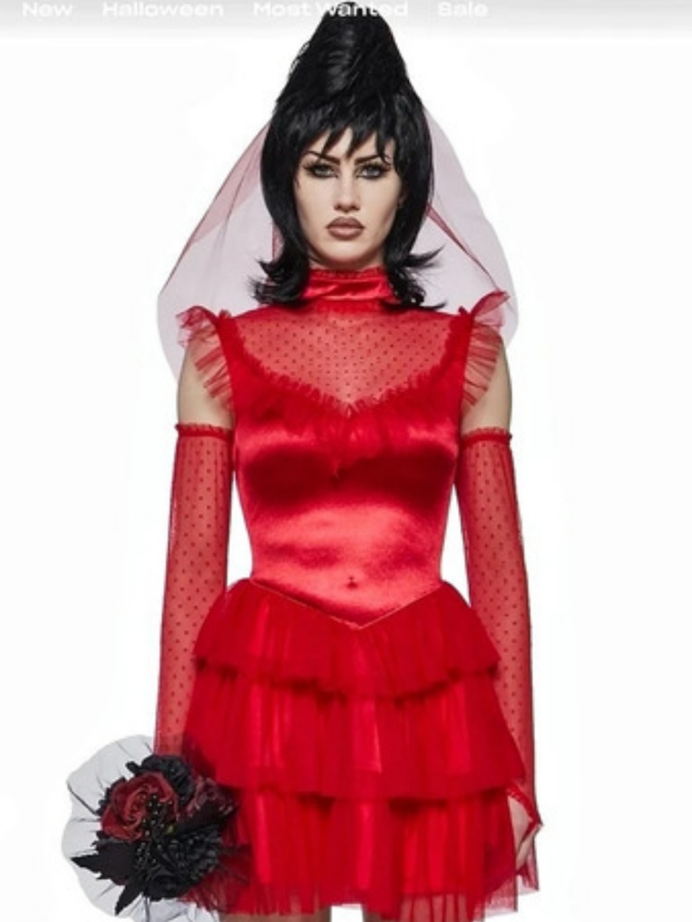 Dolls Kill Beetle Wedding Dress Red Mini Wedding Dress Like New